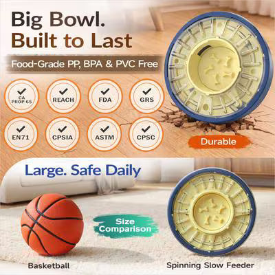 Kadtc Slow Feeder Dog Puzzle Bowl & Treat Dispenser