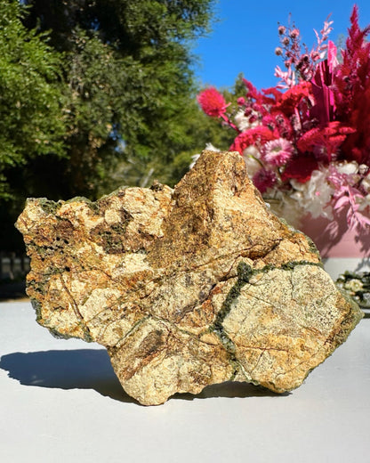 Epidote Quartz Cluster –