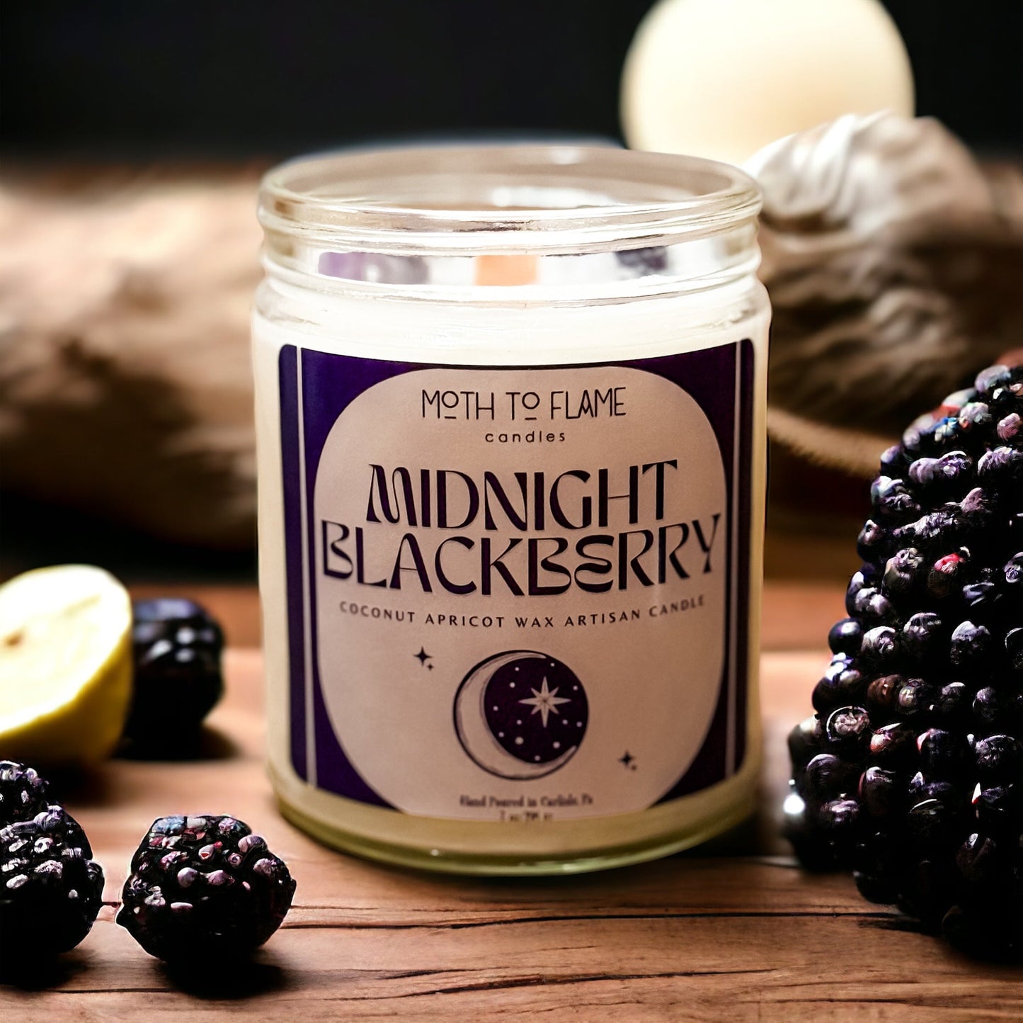 Midnight Blackberry – 7 oz - Blackberry, Champagne, Raspberry, Sugar Praline