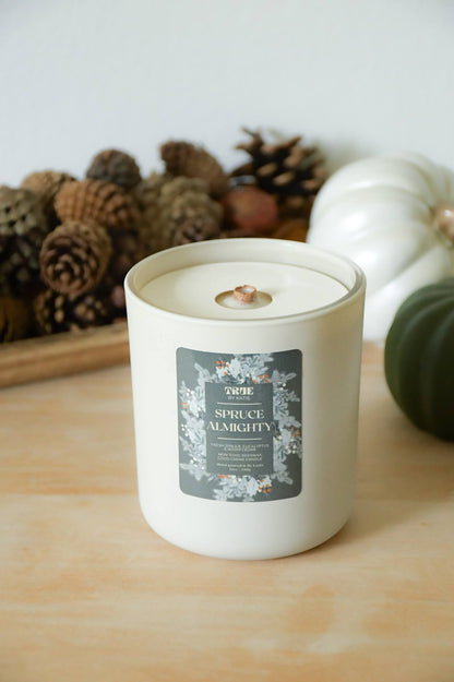 Spruce Pine Candle - Eucalyptus Cedar Beeswax 8-12oz – non toxic candle