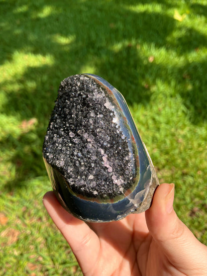 Black Amethyst Cut Base –