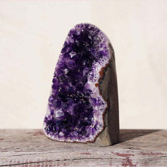 Uruguayan Amethyst Cut-Base Geode – Amethysts
