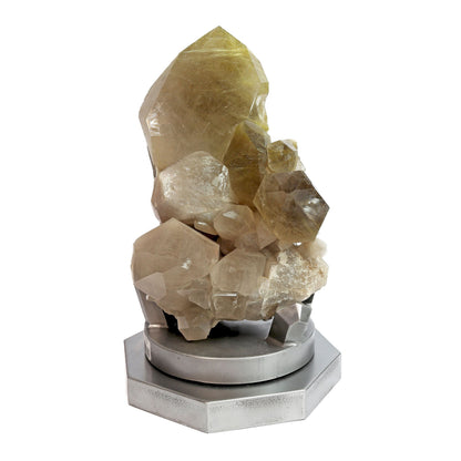 Rutile Quartz Cluster on Rotating Stand - Natural Crystal Decor – Crystal Decor