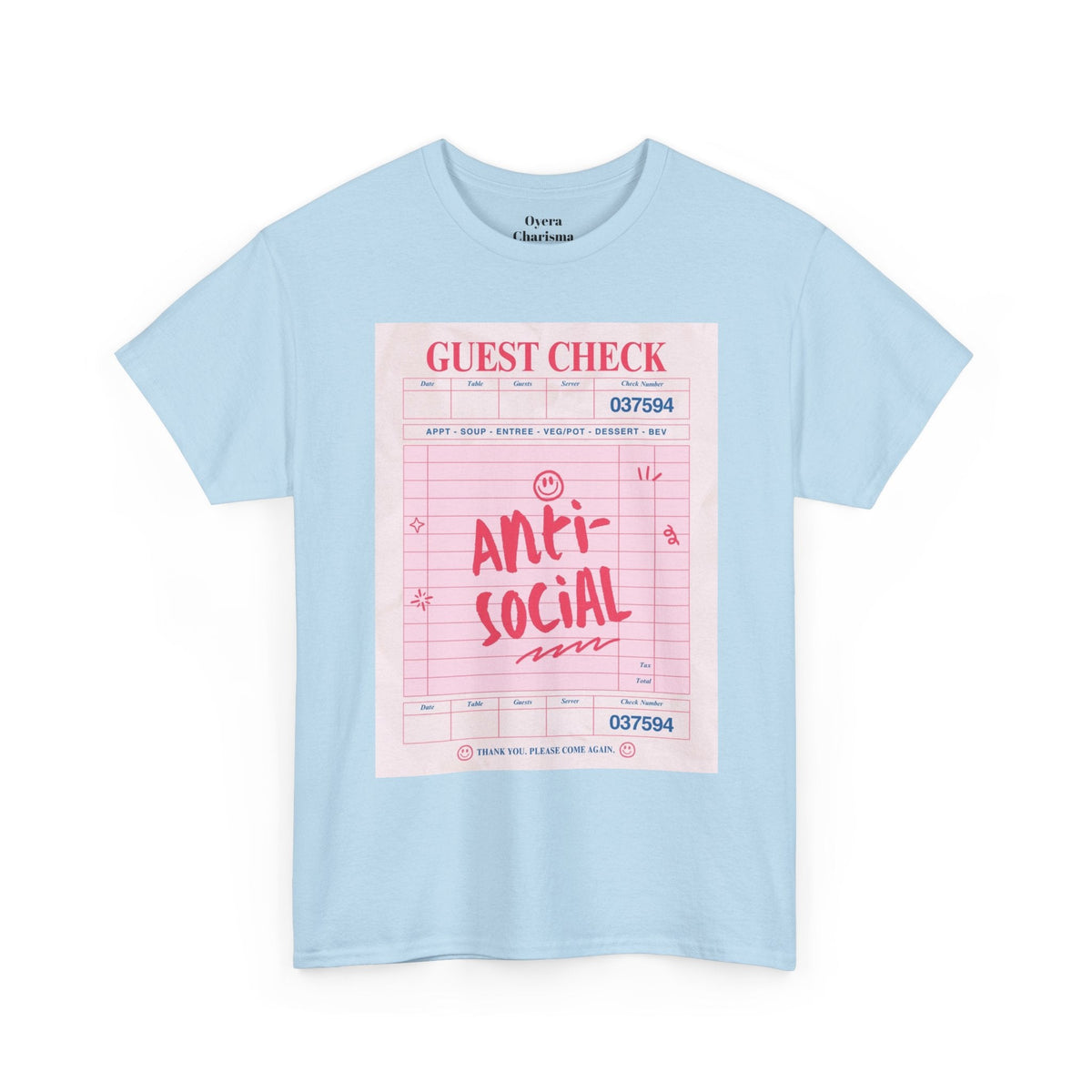Anti-Social Graphic T-Shirt – Retro Guest Check Tee