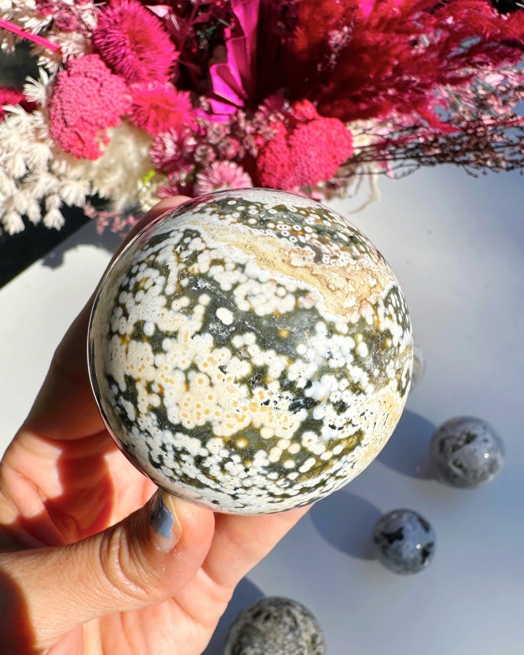 Ocean Jasper Sphere –