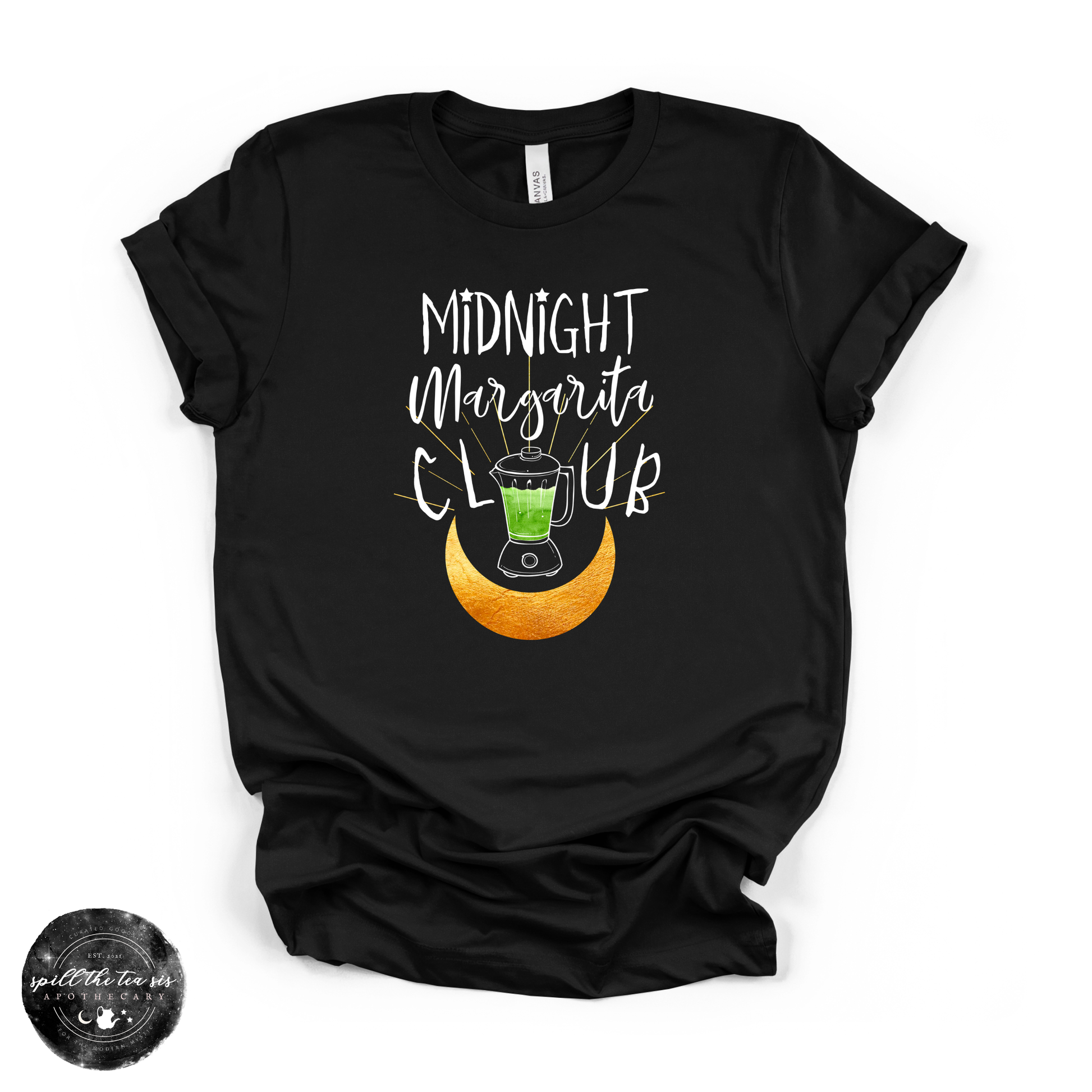 Midnight Margarita Club Tee | Witchy Graphic T-Shirt – Black