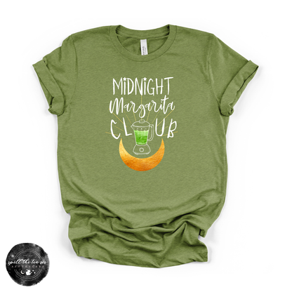Midnight Margarita Club Tee | Witchy Graphic T-Shirt – Heather Green