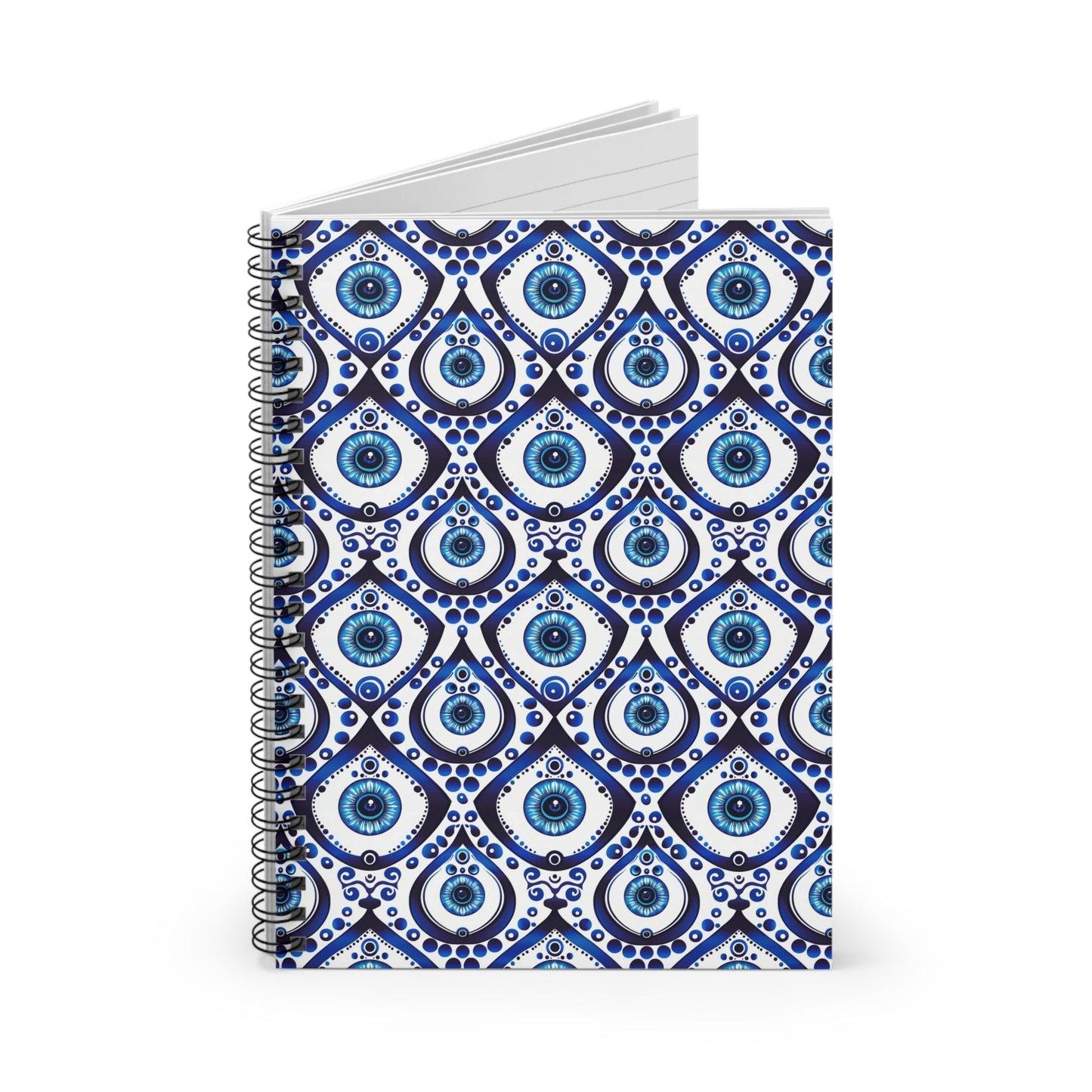 Bespattered Facade Evil Eye Spiral Notebook - Lined Pages