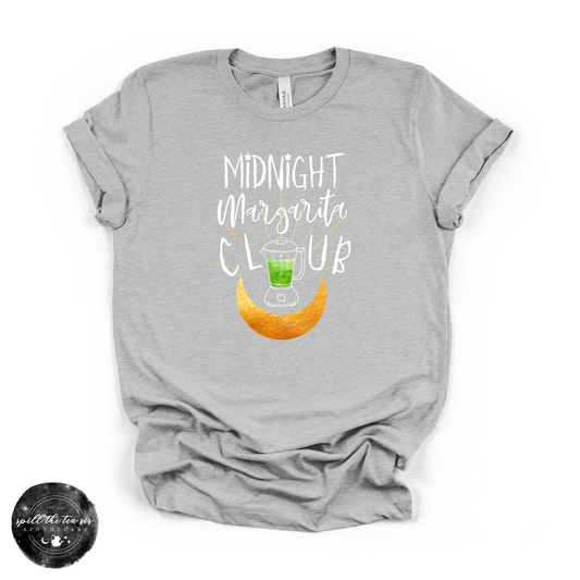 Midnight Margarita Club Tee | Witchy Graphic T-Shirt – Heather Athletic Grey