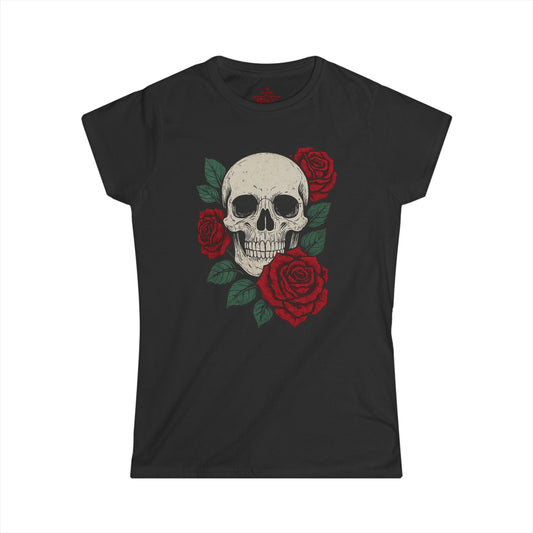 Skull My Roses Tee – Black Graphic T-Shirt