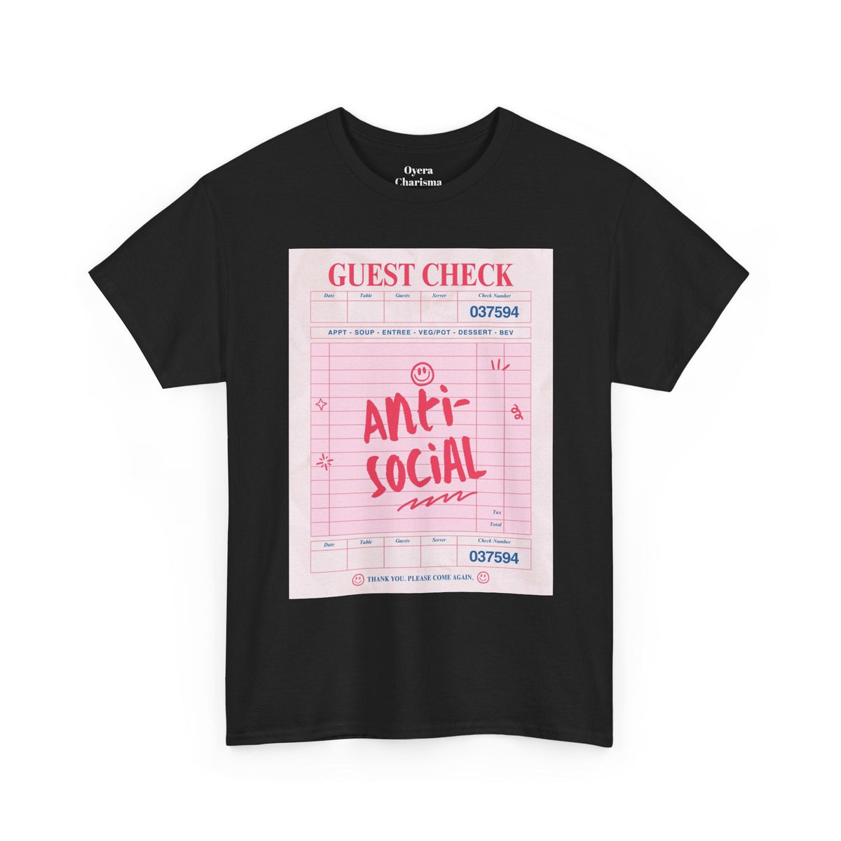 Anti-Social Graphic T-Shirt – Retro Guest Check Tee