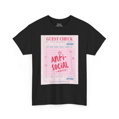 Anti-Social Graphic T-Shirt – Retro Guest Check Tee