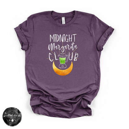 Midnight Margarita Club Tee | Witchy Graphic T-Shirt – Heather Team Purple