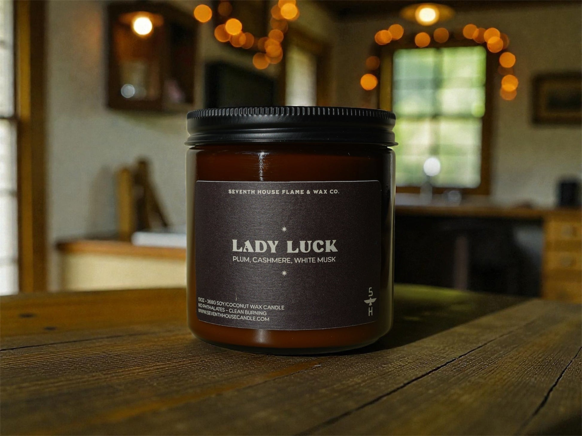 Lady Luck Candle | Plum Cashmere Musk Scented Candle –