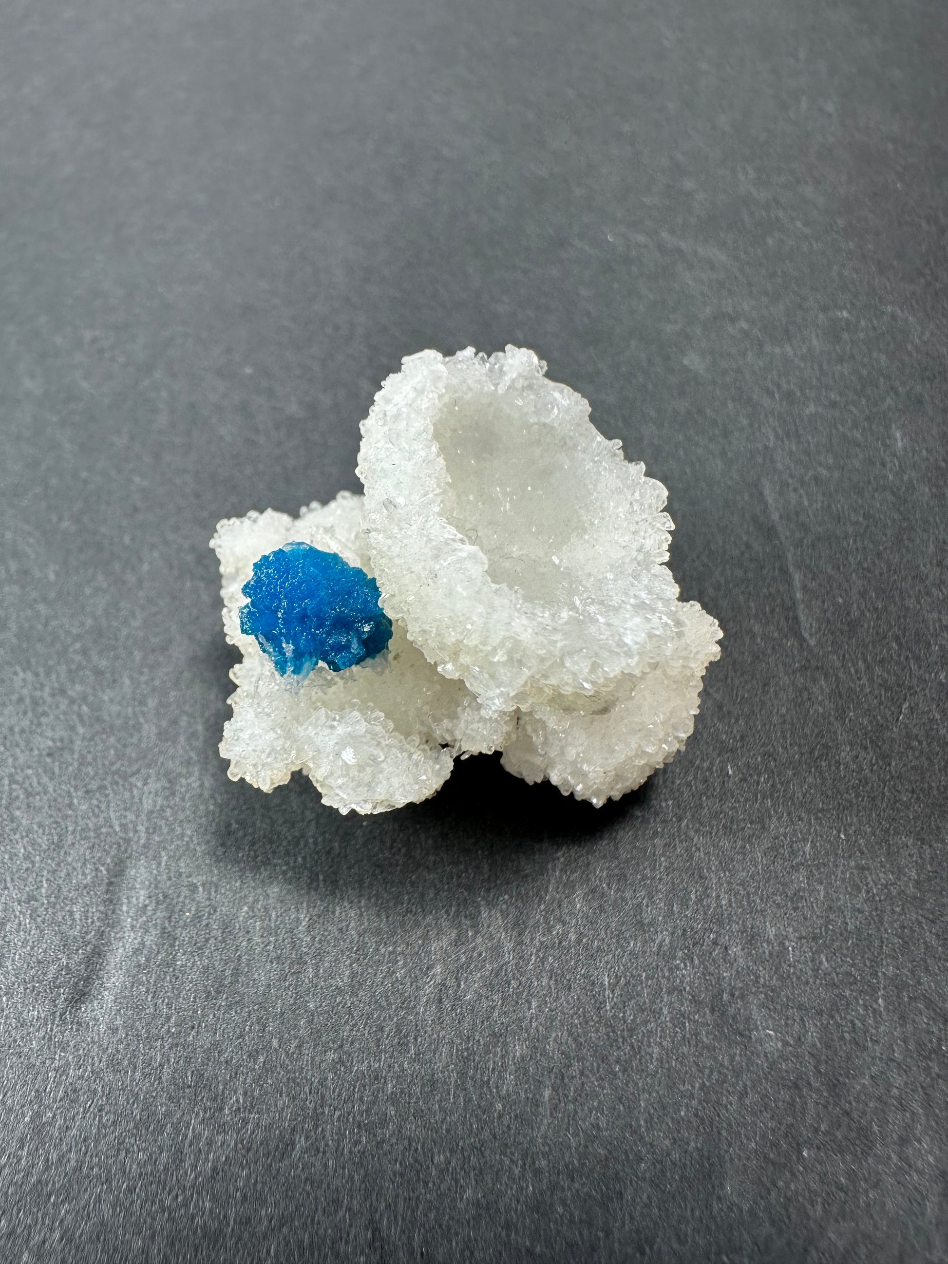 Cavansite Ball 'Floaters' on Stilbite MD – #11 Minerals