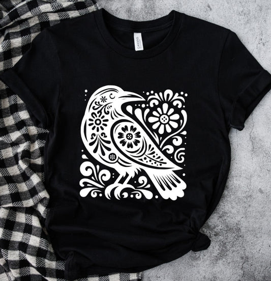 Folk Raven - Available in T-Shirt, Pullover, Hoodie, Tank or Long Sleeve