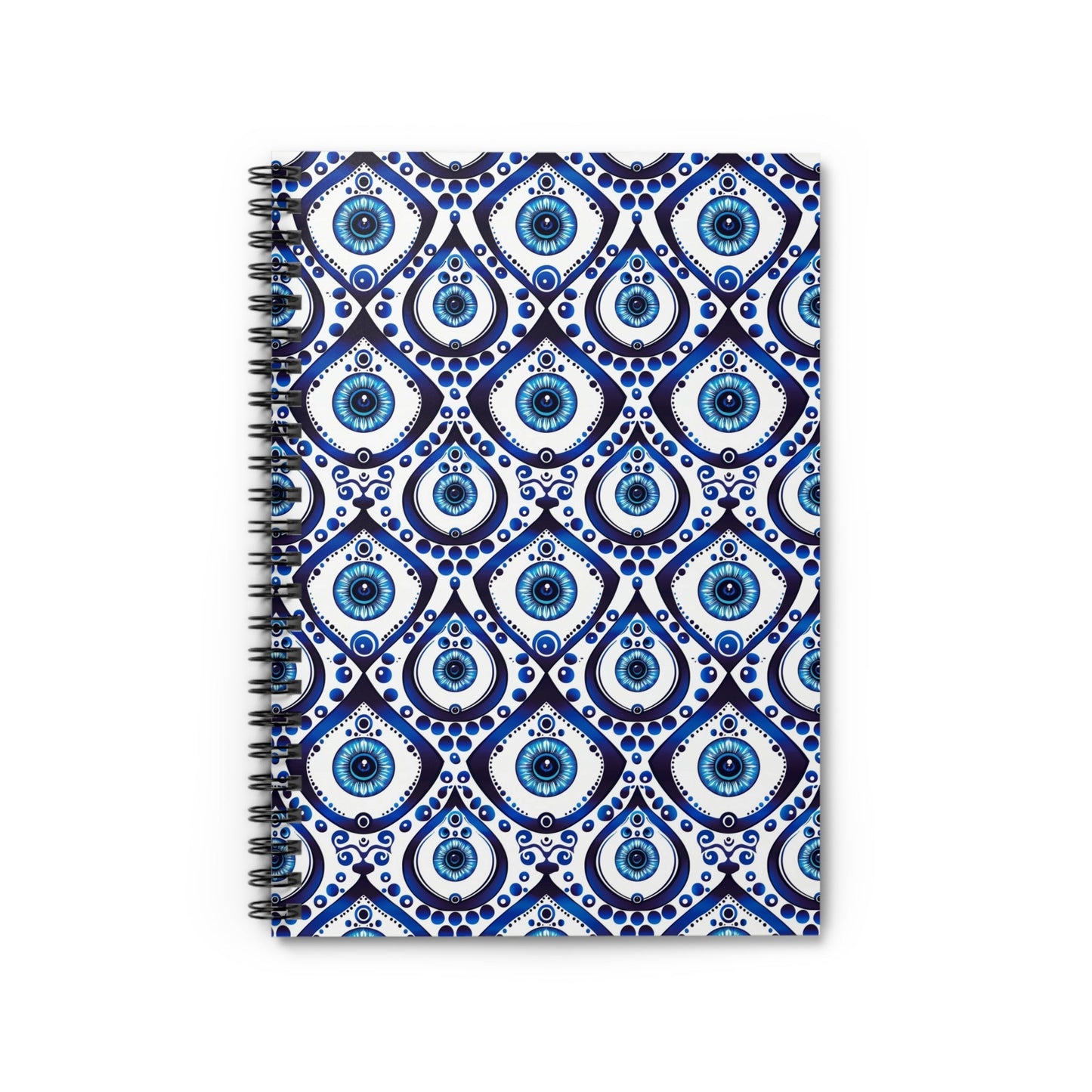 Bespattered Facade Evil Eye Spiral Notebook - Lined Pages