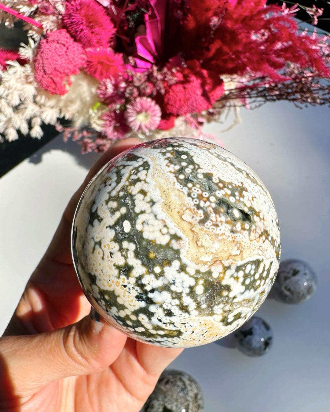 Ocean Jasper Sphere –