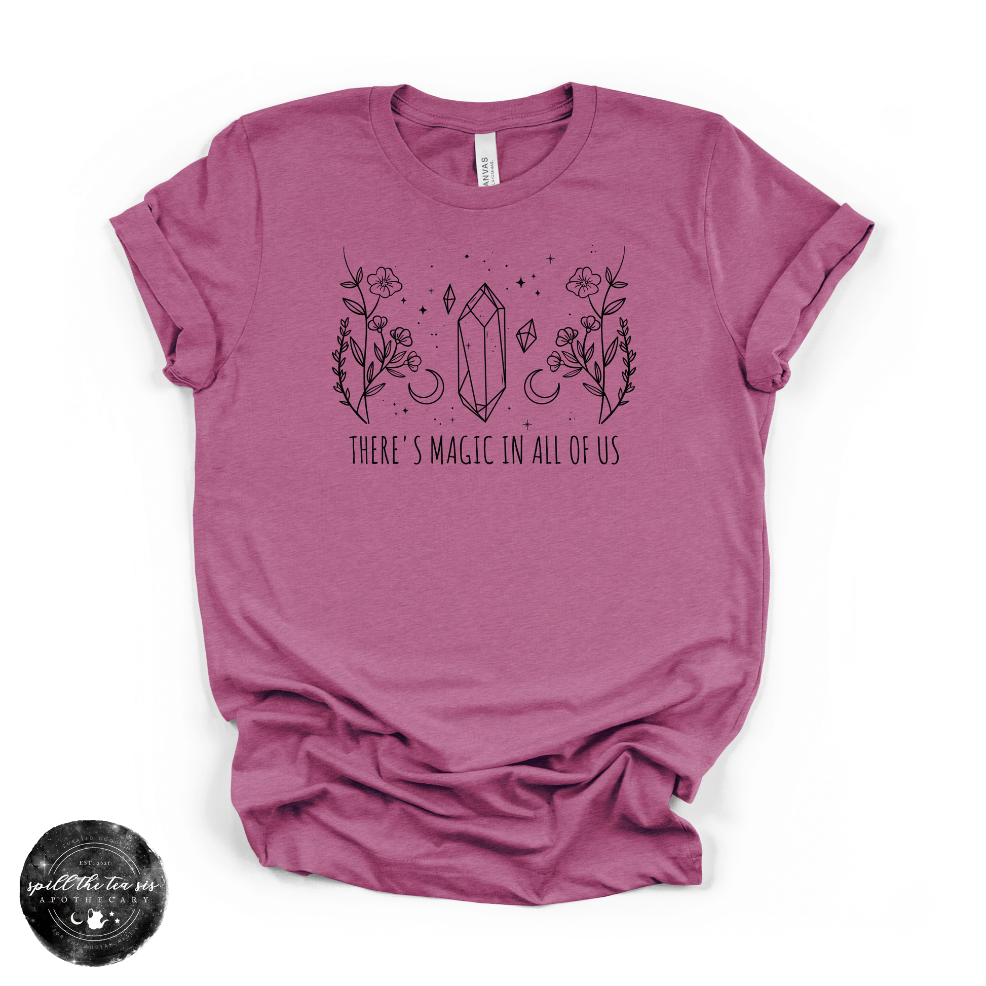 There’s Magic in All of Us Tee | Inspirational Graphic T-Shirt – Heather Magenta