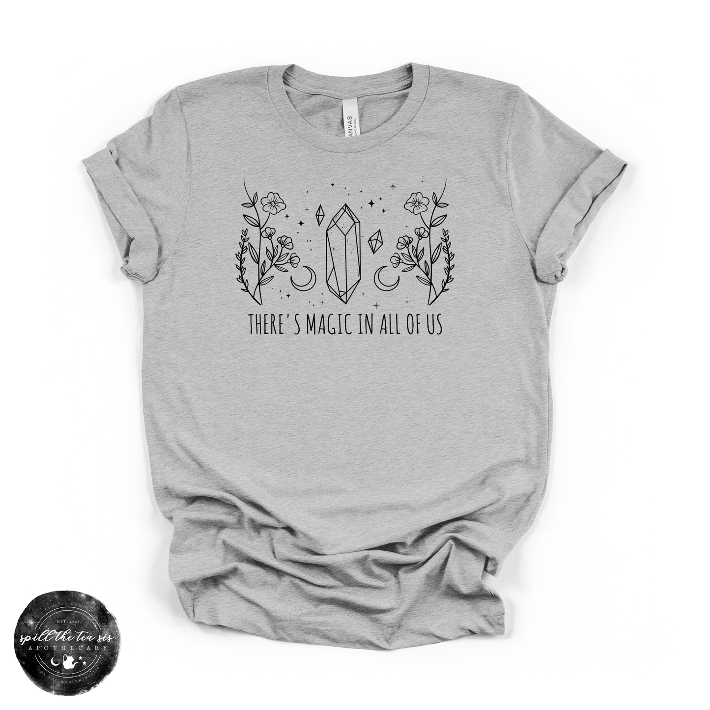There’s Magic in All of Us Tee | Inspirational Graphic T-Shirt – Heather Athletic Grey