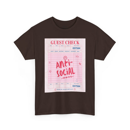 Anti-Social Graphic T-Shirt – Retro Guest Check Tee