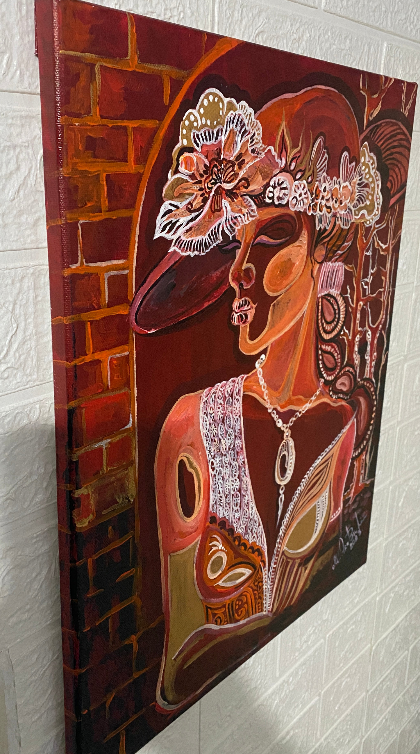 Perfection on the Earth - Original Acrylic 16x20 – Abstract modern