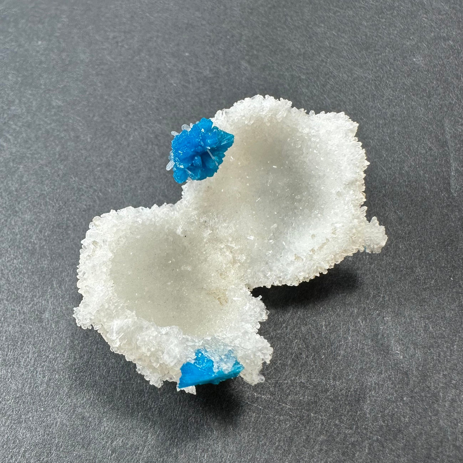 Cavansite Ball 'Floaters' on Stilbite MD – #12 Minerals