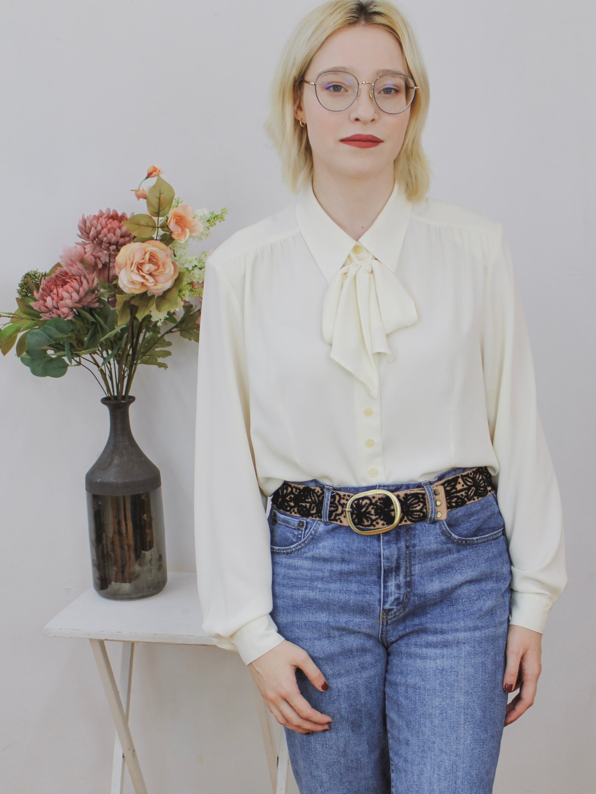 Sombra Rosa Embroidered Belt – belt