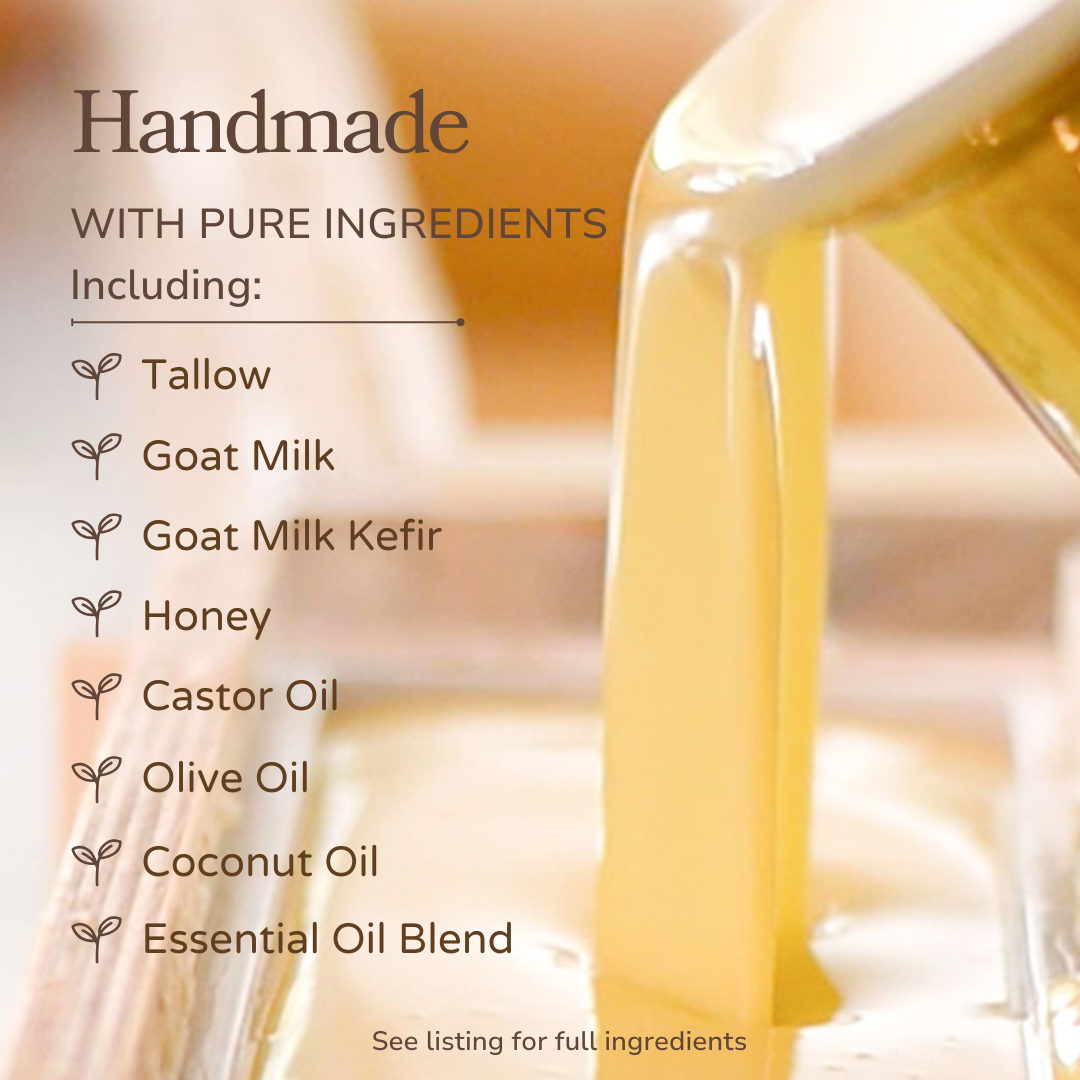 Lavender + Mint - Handmade Tallow Soap Bar