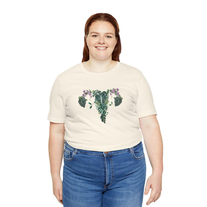 Uterus with plants tshirt. My body,, my rules my choice shirt. Proud Feminist shirt