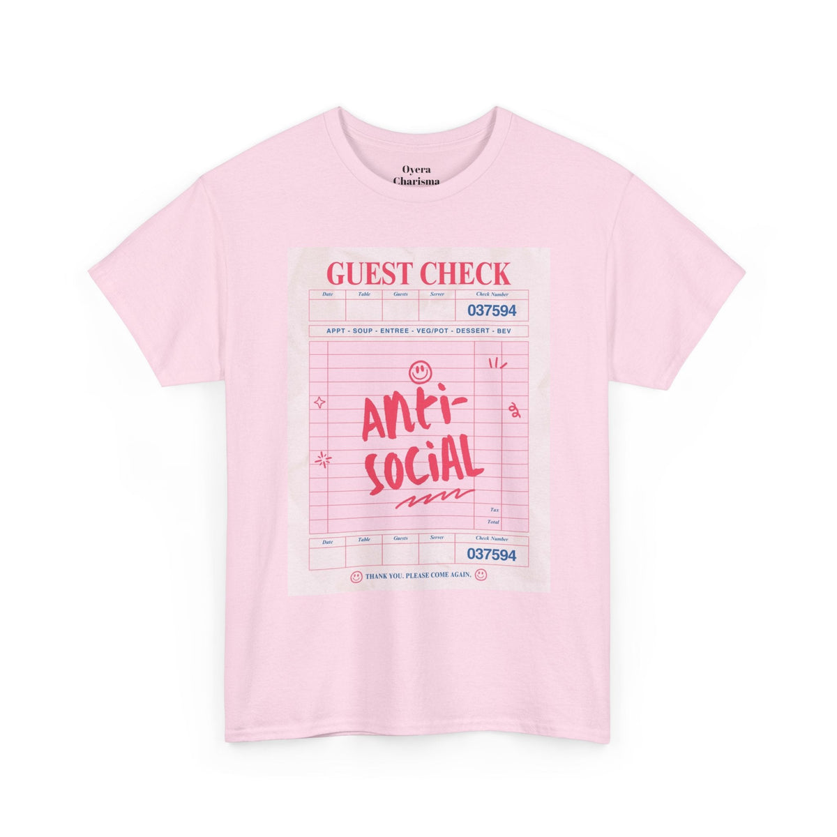 Anti-Social Graphic T-Shirt – Retro Guest Check Tee