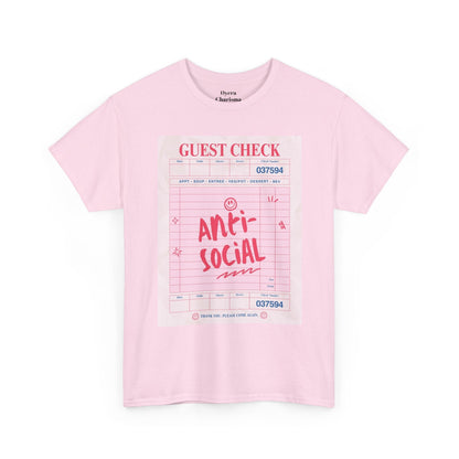 Anti-Social Graphic T-Shirt – Retro Guest Check Tee