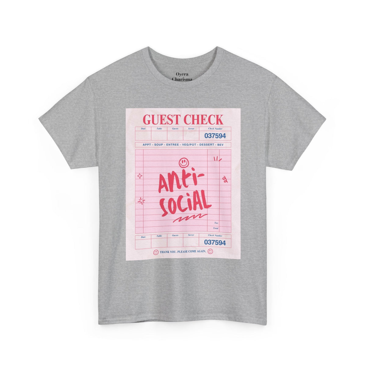 Anti-Social Graphic T-Shirt – Retro Guest Check Tee