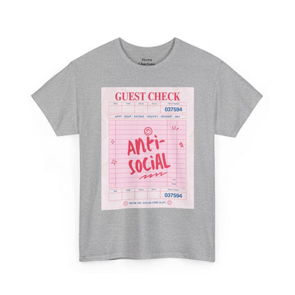 Anti-Social Graphic T-Shirt – Retro Guest Check Tee