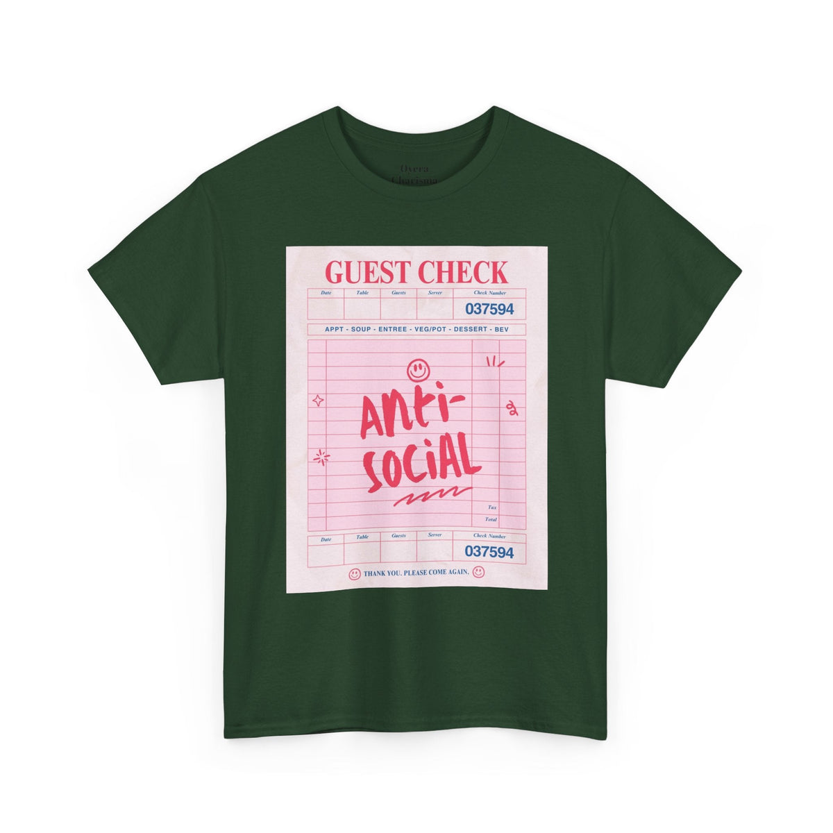 Anti-Social Graphic T-Shirt – Retro Guest Check Tee