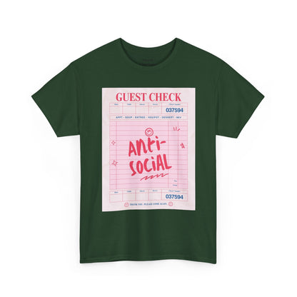 Anti-Social Graphic T-Shirt – Retro Guest Check Tee