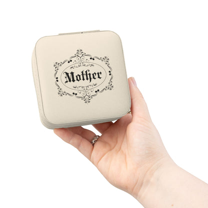 Victorian Mother Jewelry Travel Case – Ivory 4" x 4" x 2" Home Decor