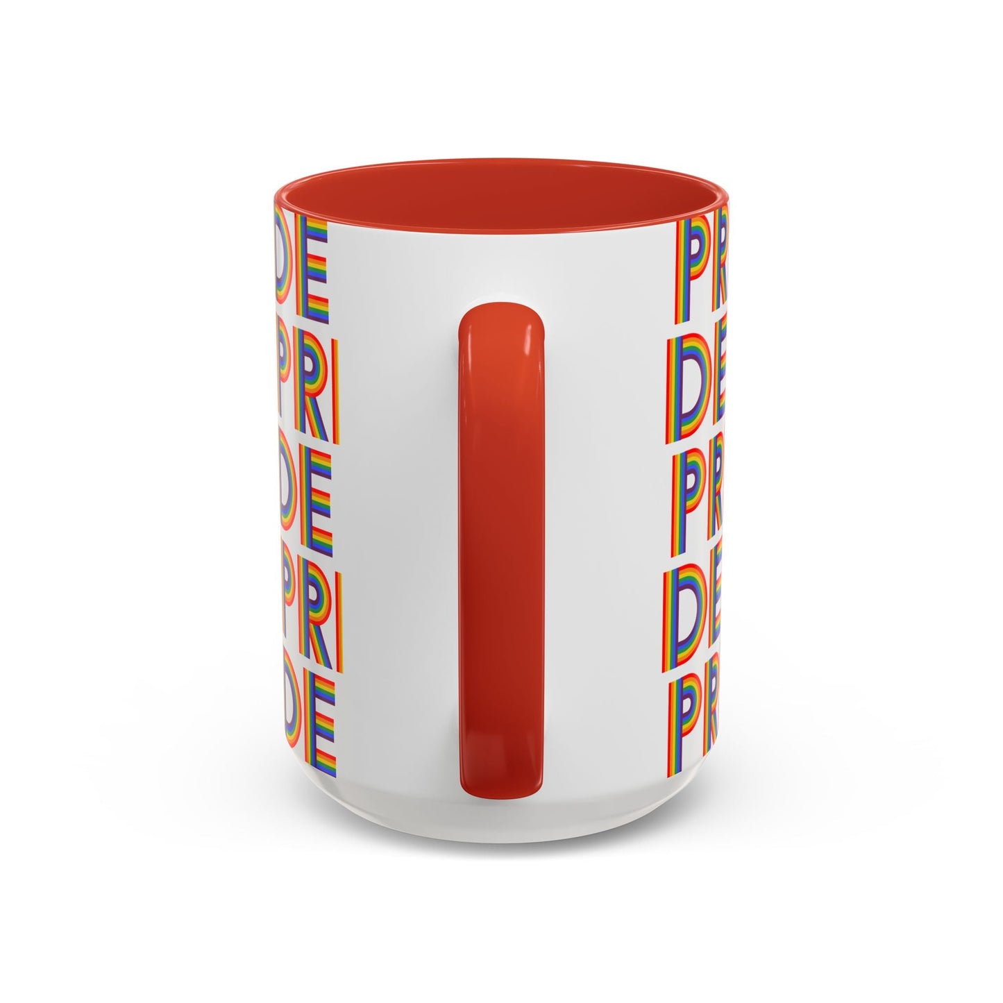 Bespattered Facade Pride Rainbow Ribbon Letters Mug | Eight Colors | 11oz or 15oz