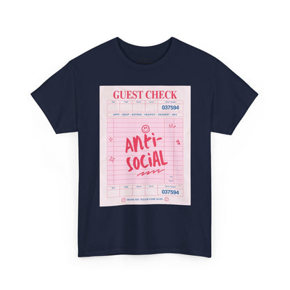 Anti-Social Graphic T-Shirt – Retro Guest Check Tee