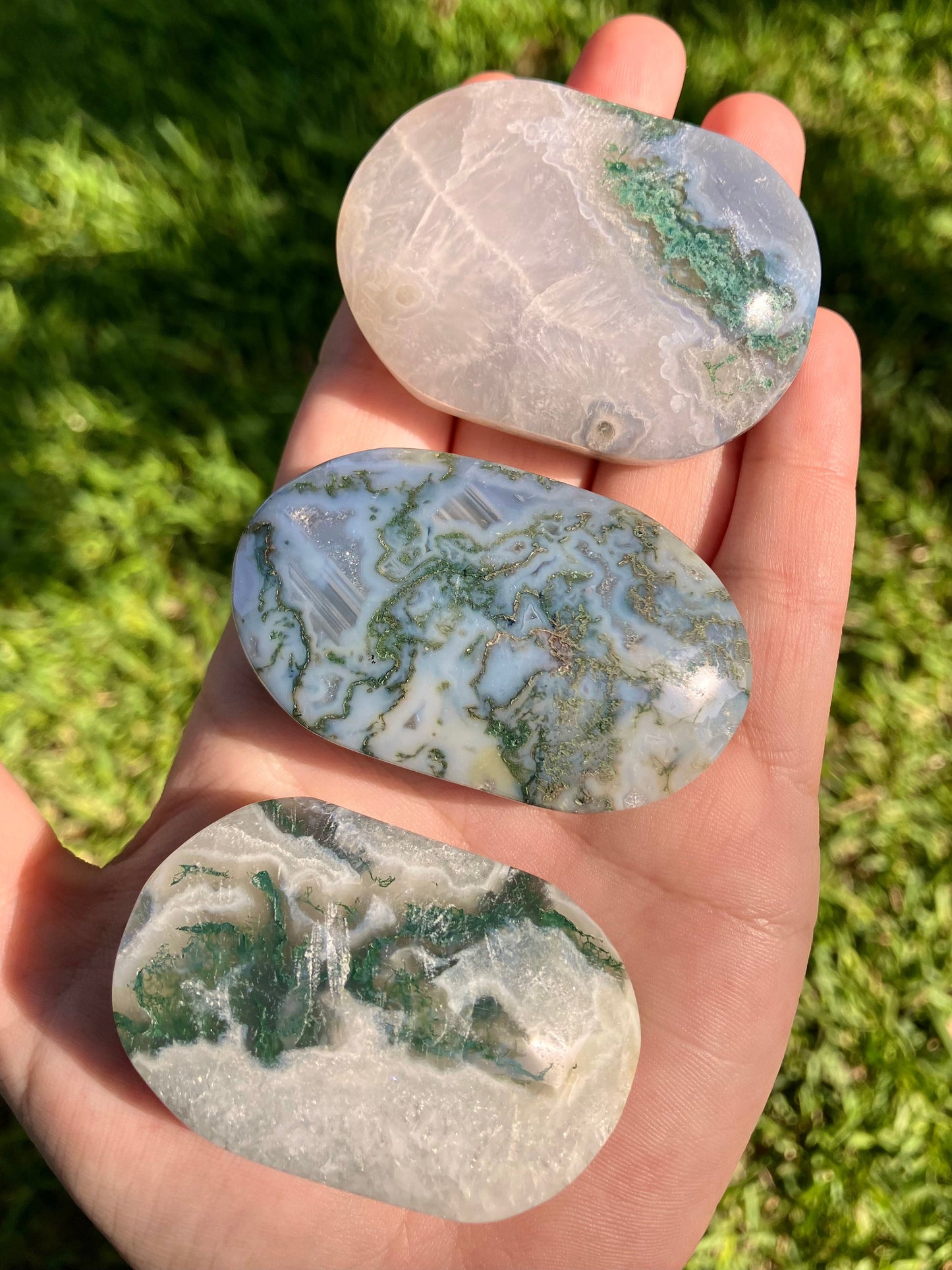 Moss Agate Palmstone