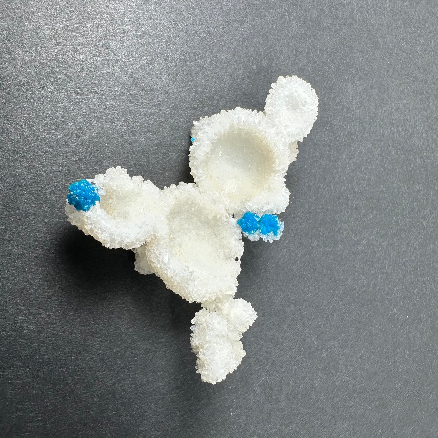 Cavansite Ball 'Floaters' on Stilbite MD – #13 Minerals