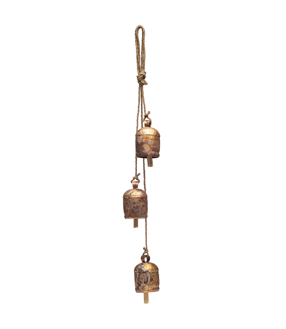 Rustic Wind Chime Medium Cascading Bells - Garden, Patio – Bells