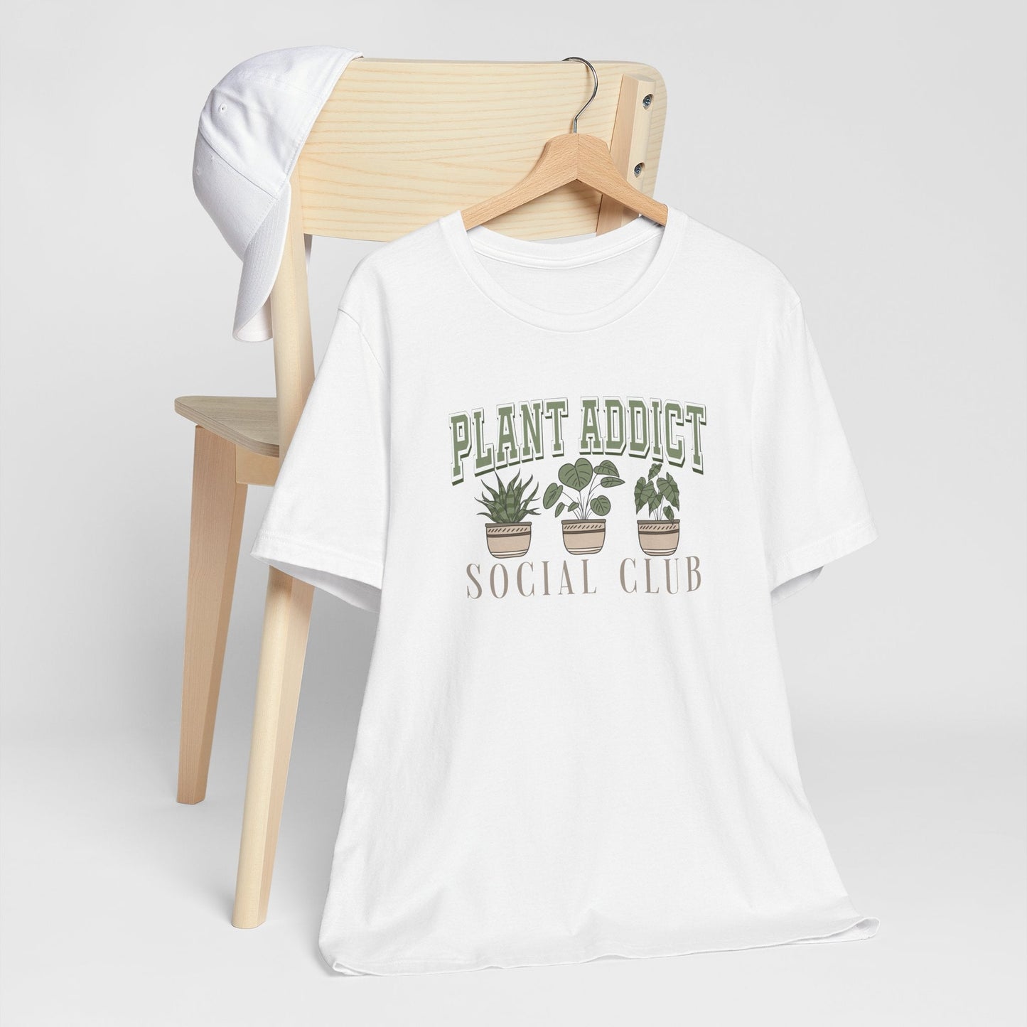 Plant Addict Social Club Unisex Tee - House Plant Lover Gift and gardening shirt for gardener