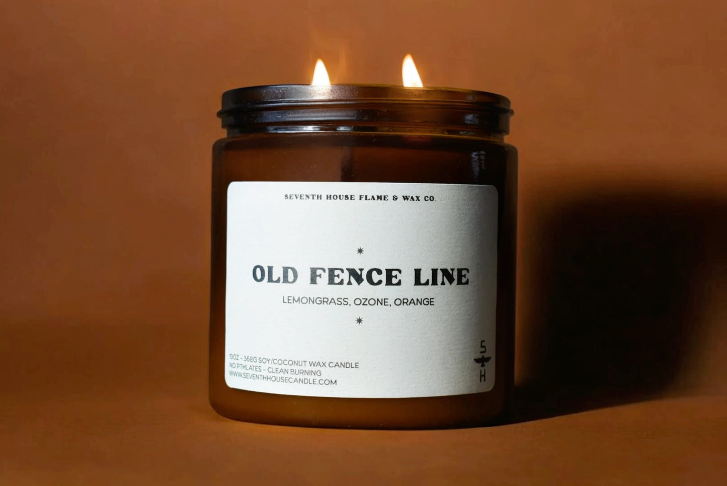 Old Fence Line Candle | Lemongrass Green Fresh Scented Candle –