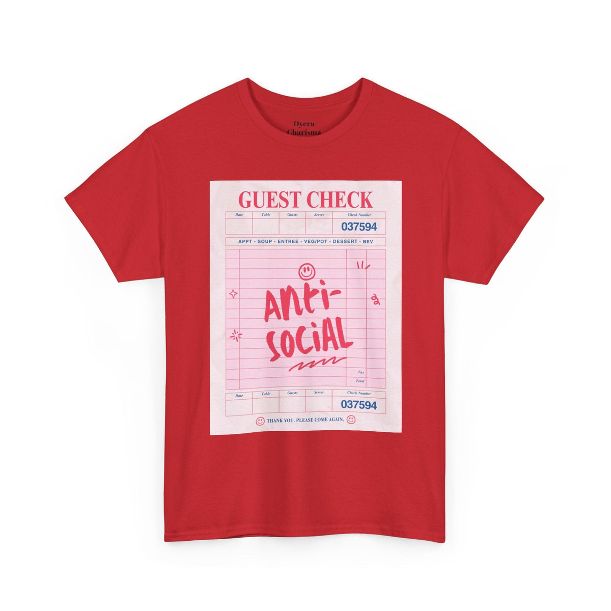Anti-Social Graphic T-Shirt – Retro Guest Check Tee