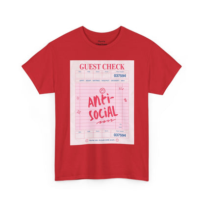 Anti-Social Graphic T-Shirt – Retro Guest Check Tee