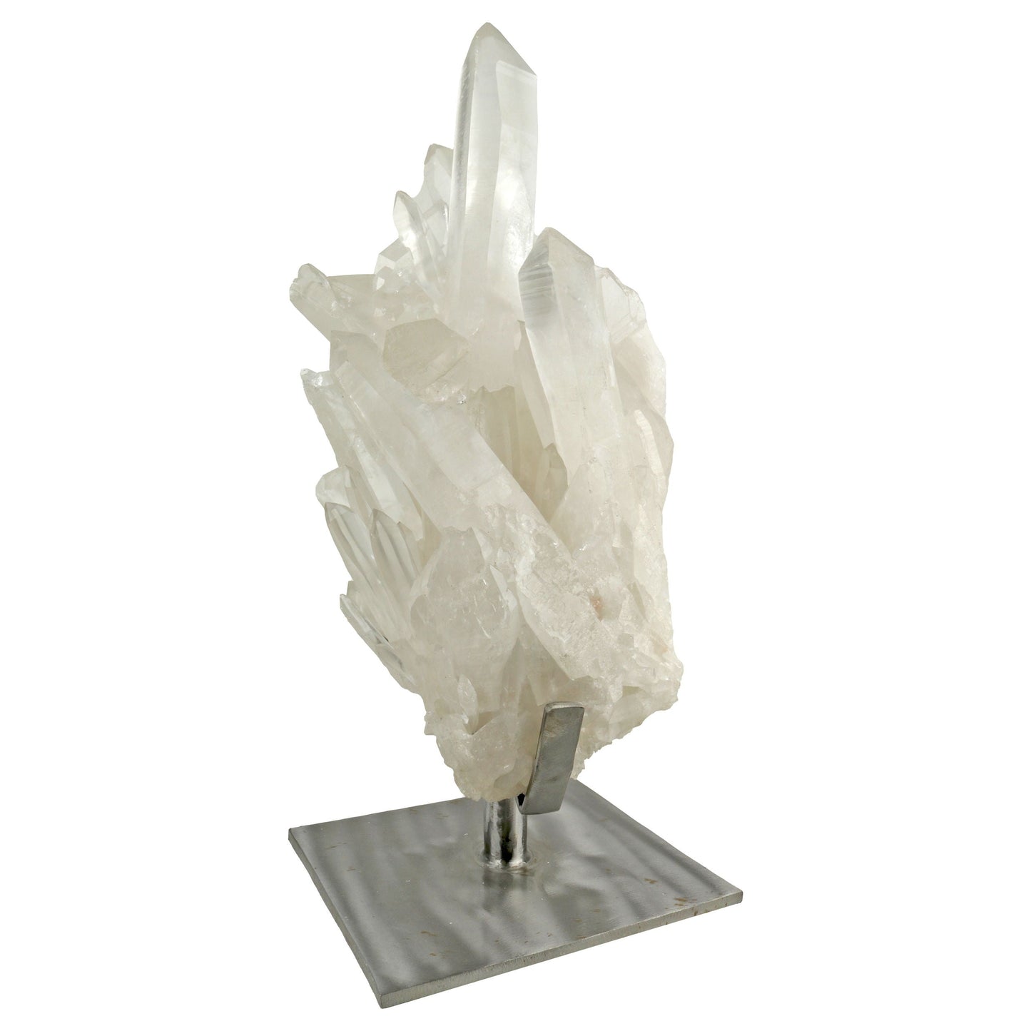 Lemurian Quartz Crystal Cluster in Stand –