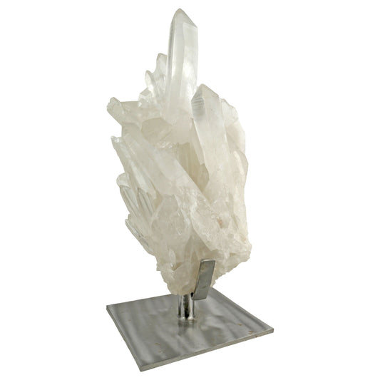 Lemurian Quartz Crystal Cluster in Stand –