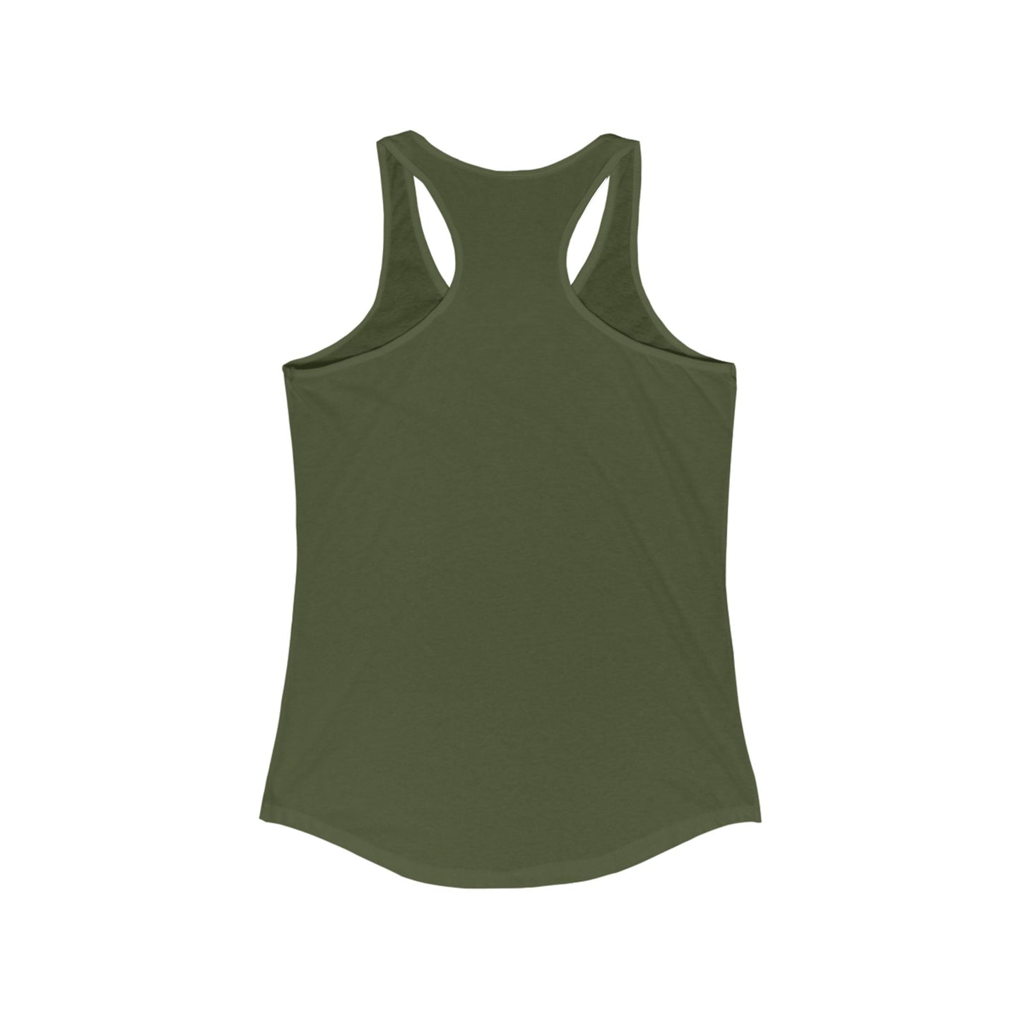 Soft but not Weak - Women's Racerback Tank – Solid Military Green Tank Top