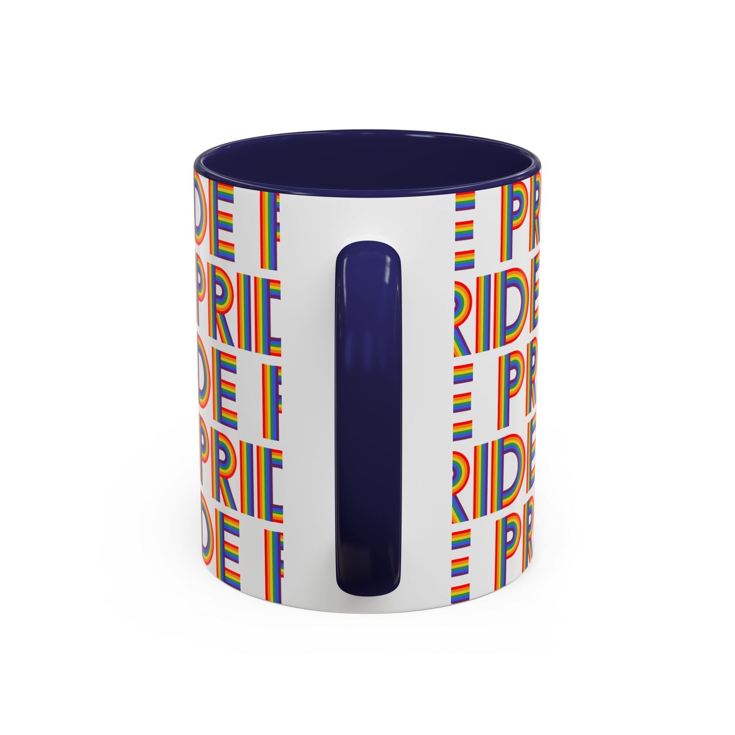 Bespattered Facade Pride Rainbow Ribbon Letters Mug | Eight Colors | 11oz or 15oz